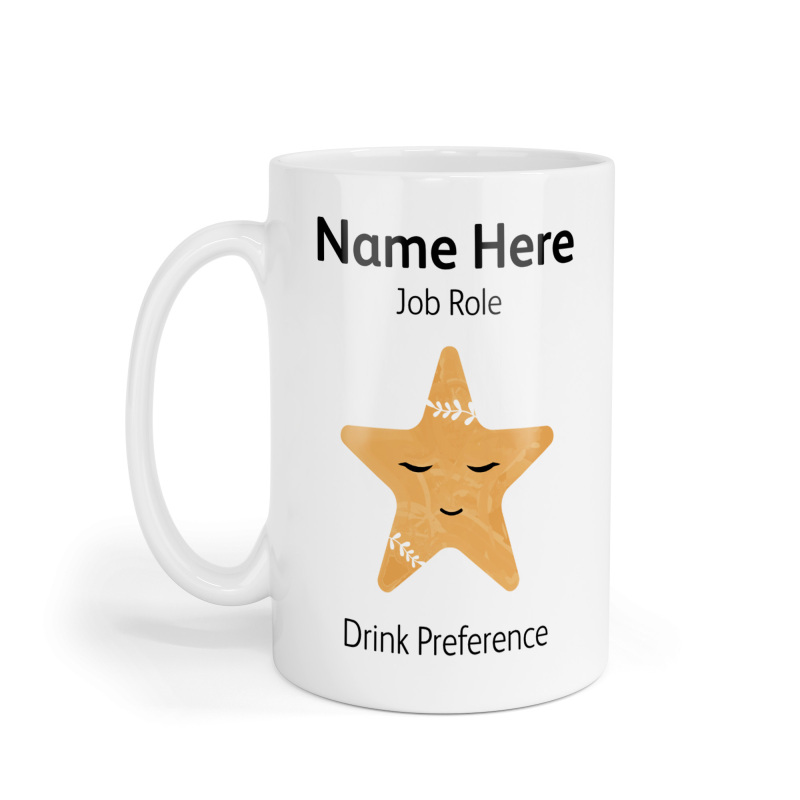 Personalised Ceramic Mug - Boho Baby Star