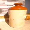 The Pioneer Furnishing Stores Liverpool Ceramic Hot Water Bottle - Vintage - Great Window Piece