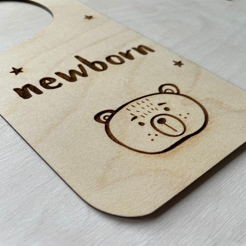 Set of 5 Wooden Baby Wardrobe Dividers / Newborn to 12 Months | Nursery Wardrobe Organisation /