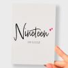 Postcard Prints - Nineteen Year Anniversary Card For Husband 19 Year Anniversary Card Boyfriend or Girlfriend Wedding Anniversary Card For Wife - Default Title