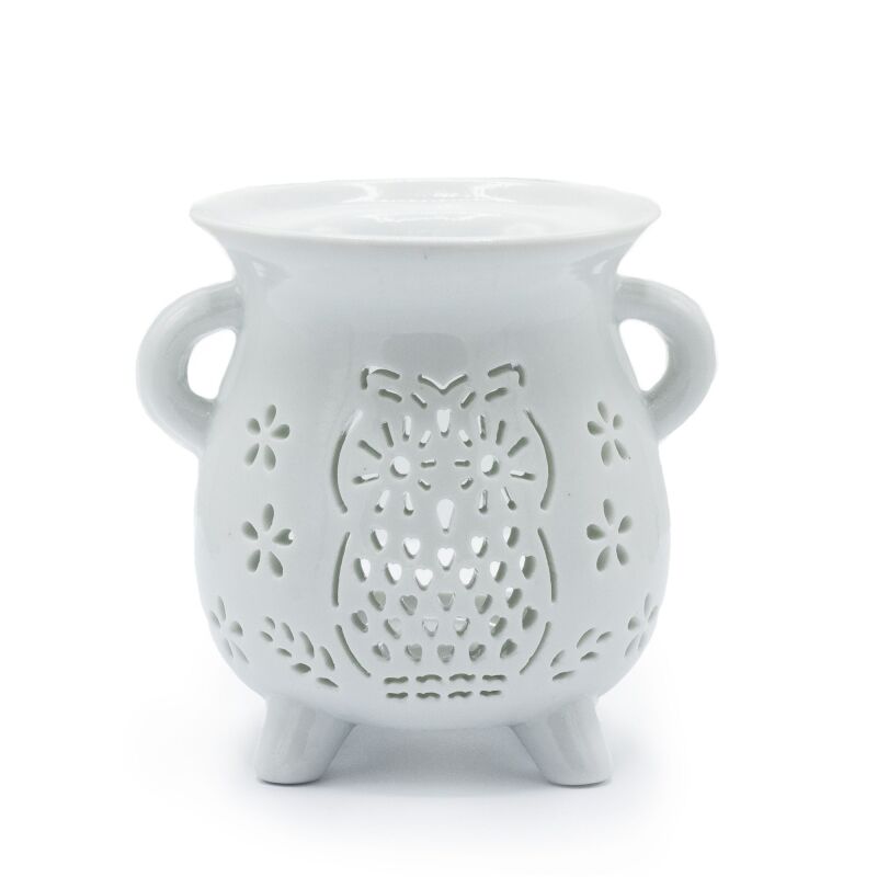 White Owl Oil Burner - Cauldron