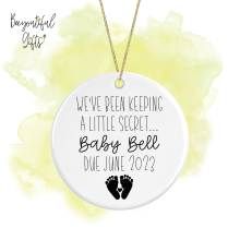 Pregnancy Announcement Ceramic Hanging Decoration - We've Been Keeping A Little Secret...