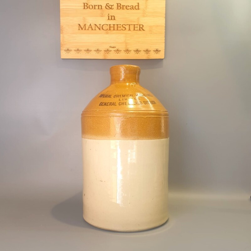 The 1 Gallon Earthenware Jug, bearing the markings "IMPERIAL CHEMICAL INDUSTRIES LIMITED GENERAL CHEMICALS DIVISION"