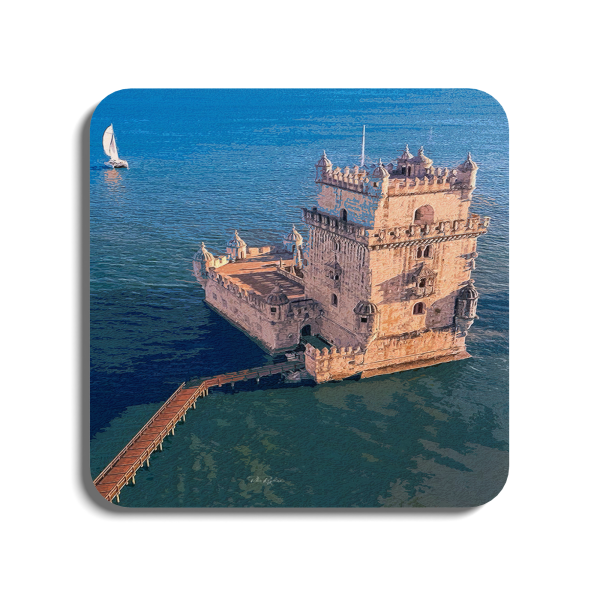 Belem Tower - Portugal | Global Artwork Wooden Coaster