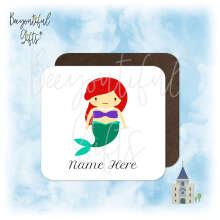Personalised Children's Coaster - Cartoon Fairy Tale Princess