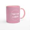 Time For Brew Pink Mug - Ceramic Pink