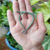 Kids Green Drawstring Bracelet With A Butterfly Charm