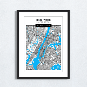 Map Print - New York - United States