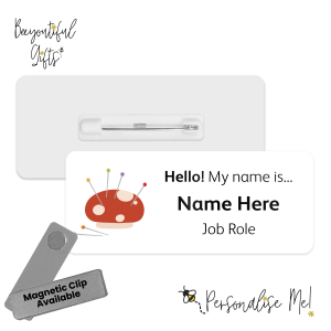 Name Badge - Bright Craft Supplies - Pin Cushion