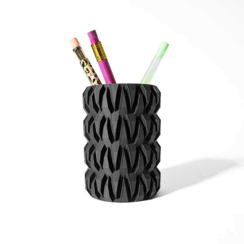 The Amiko Pen Holder | Desk Organiser and Pencil Cup Holder - Black