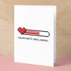 Valentine's Card For Him Valentine's Day Card For Boyfriend or Husband Card For Friend Valentine's Card For Gamer - Large (5x7) / Blank Message