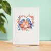 Anniversary Card For Husband Card for Anniversary Card For Wife Love Bird Anniversary Card For Couple Engagement Card Couple Wedding Card Inactive - Large (5x7) / Blank Message
