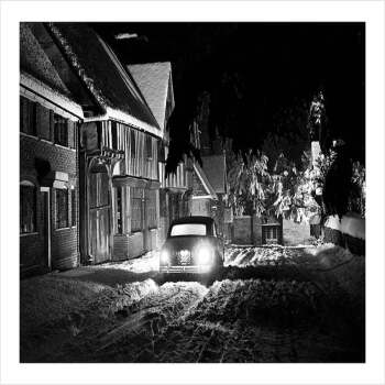 Arriving Home for Christmas 1958 - a 17.5 x 12.5cm Christmas Card from Holy Mackerel's Alternative Image Range of Festive Designs.