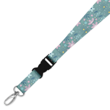 Double Breakaway Lanyard - Cute Floral Pattern