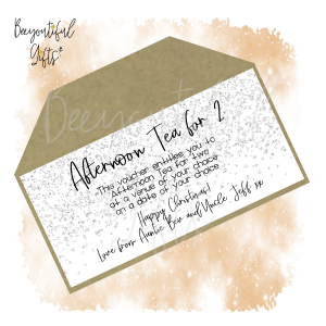 Personalised Confetti Themed Gift Voucher with Envelope