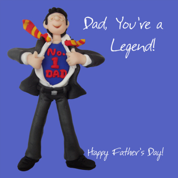 Fax Potato Greeting Card - Happy Father's Day. Dad, you’re a Legend - For Happy Fathers Day, Congratulations,