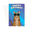 Bengal Cat Birthday Card - A5 Portrait - 1 Card