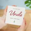 Christmas Card For Uncle Xmas Card For Uncle Best Uncle Ever Christmas Card - Square (5.5x5.5) / Blank Inside