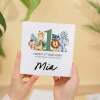 Personalised 1st Birthday Children's Card Jungle Themed First Birthday Card For Boy or Girl One Year Custom Card - Square (5.5x5.5) / Blank Inside