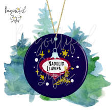 Ceramic Christmas Tree Decoration - Nadolig Llawen