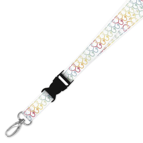 Double Breakaway Lanyard - Rainbow Stethoscopes