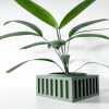 The Larix Planter Pot with Drainage Tray & Stand Included - Matte Dark Green - 3"