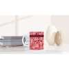 Christmas Seasonal Snow Words Mug - Ceramic White