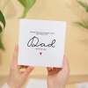 Dad Birthday Card For Him, Forever Loved Dad Birthday Card, Birthday Gift For Dad, Dad Birthday Gift, From Child - Square (5.5x5.5) / Blank Inside