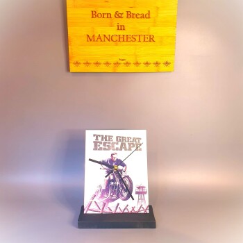 The Metal Table Clock Signs featuring the "Great Escape" - Fathers/Mothers Day - Man/She Cave