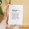 Birthday Card For Husband Fun Dictionary Quote Card For Husband Custom Message Card For Husband Funny Birthday Card For Husband - Large (5x7) / Blank Message