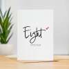Eight Year Anniversary Card For Husband 8 Year Anniversary Card Boyfriend or Girlfriend Wedding Anniversary Card For Wife - Large (5x7) / Blank Message