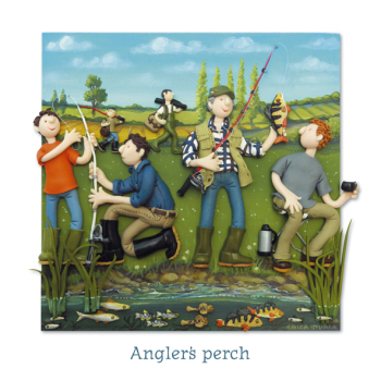 Angler's Perch Blank Greeting Card Any Occasion Erica Sturla Art Cards