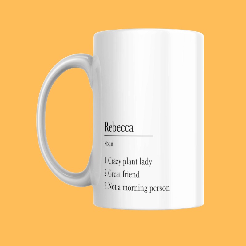 Personalised Name Mug - Customised Gifts Ideas - For Friend, Sister, Brother, Bestie, Mum, Dad, Christmas, Birthday, Mothers Day