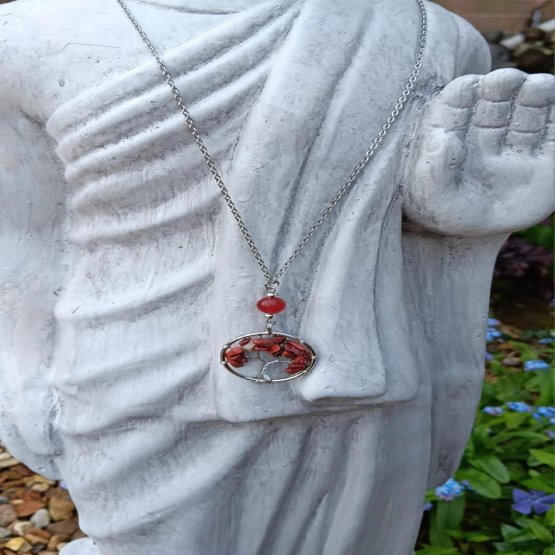 Red Jasper and Carnelian Necklace
