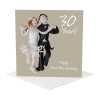 30th anniversary card (pearl anniversary card) - designed by Erica Sturla - 15cm square and blank inside, made in the UK