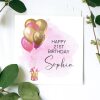 Personalised Balloon Birthday Card