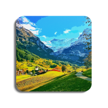 Grindelwald - Switzerland | Global Artwork Wooden Coaster