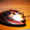 Union Jack  Fog City Motorcycle Helmet clock