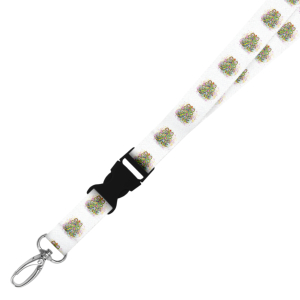 Double Breakaway Lanyard - Coquette Colourful Christmas Tree