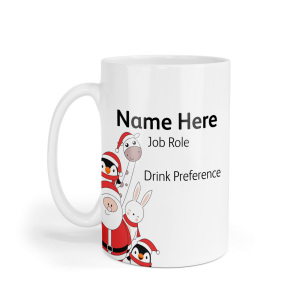 Personalised Ceramic Mug - Cute Christmas Characters