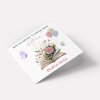 Personalised 60th Birthday Card for Auntie - Floral Book Design with Butterflies & Balloons - Smooth No Message - Custom Add to Notes