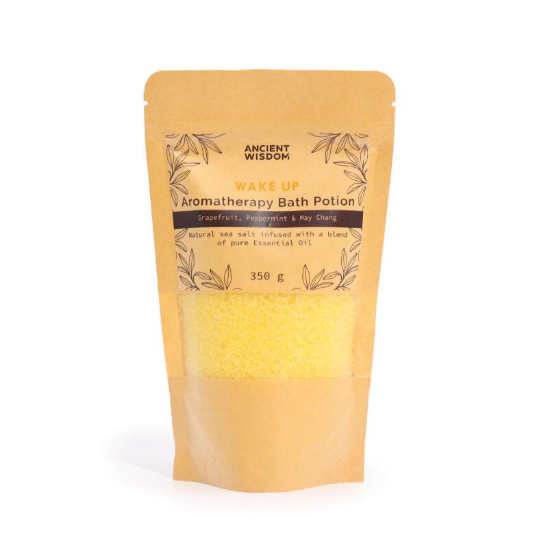 Aromatherapy Bath Salt in Kraft Bag 350g - Wake Up