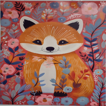 A4 Print of Red Panda (nursery39105)