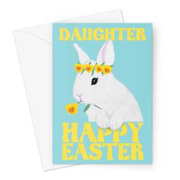 Cute Daughter Easter Bunny Card