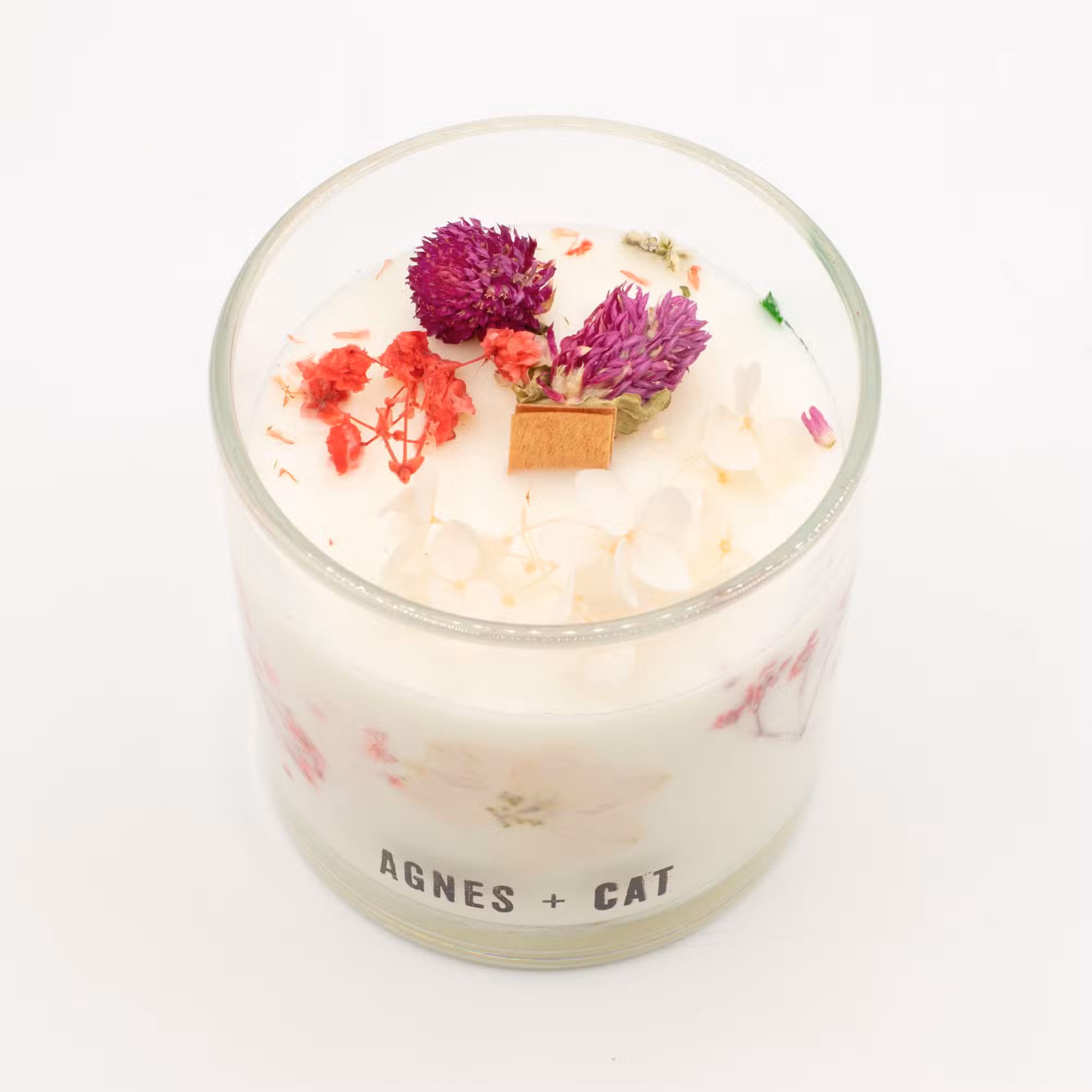 Botanical Rose Soy Wax Candle | Agnes & Cat Candle