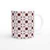 Star Tile Pattern Mug - Ceramic White
