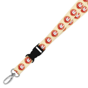 Double Breakaway Lanyard - Cartoon Rabbit Chinese New Year 2023