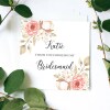 Personalised Thank You For Being My Bridesmaid Card