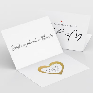 Pregnancy Scratch Reveal Card - We Have A Little Surprise For You