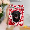 Valentine's Day Card Of A Black Labrador Valentine's Day Card For Her or For Him From The Dog - Portrait (5x7) / Blank Inside
